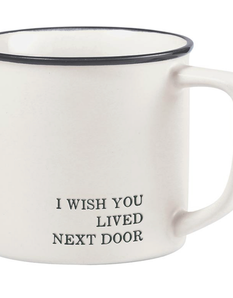SANTA BARBARA face to face coffee mug-i wish you lived next door