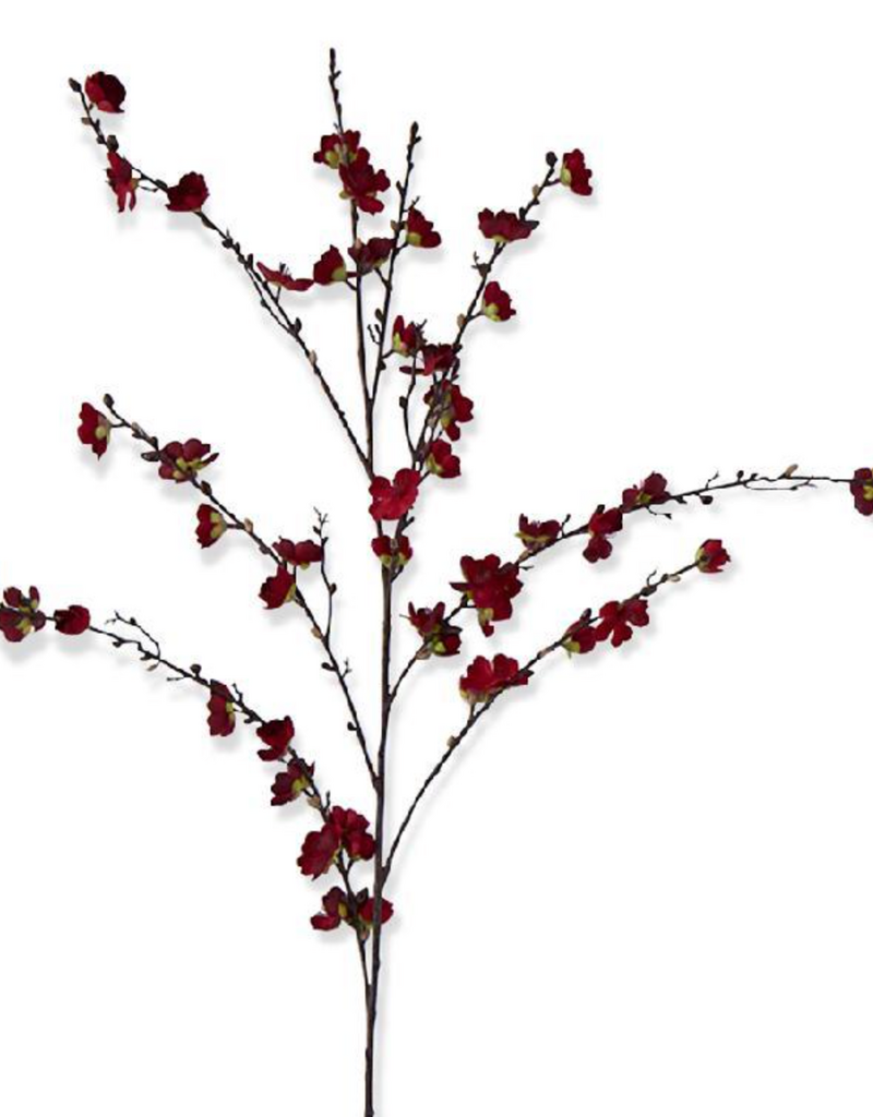 RED CHERRY BLOSSOM STEM 50 INCH