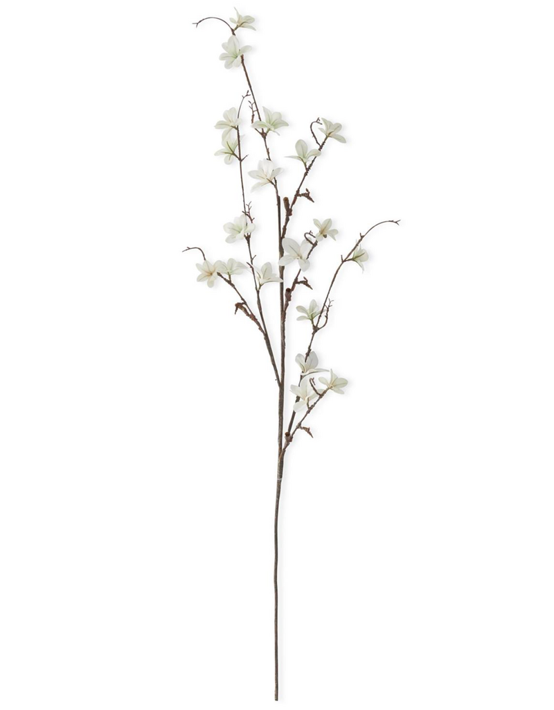 WHITE MAGNOLIA BLOSSOM SPRAY 40 INCH