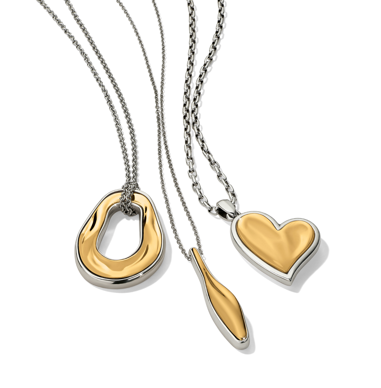 BRIGHTON CASCADE TWO TONE NECKLACE