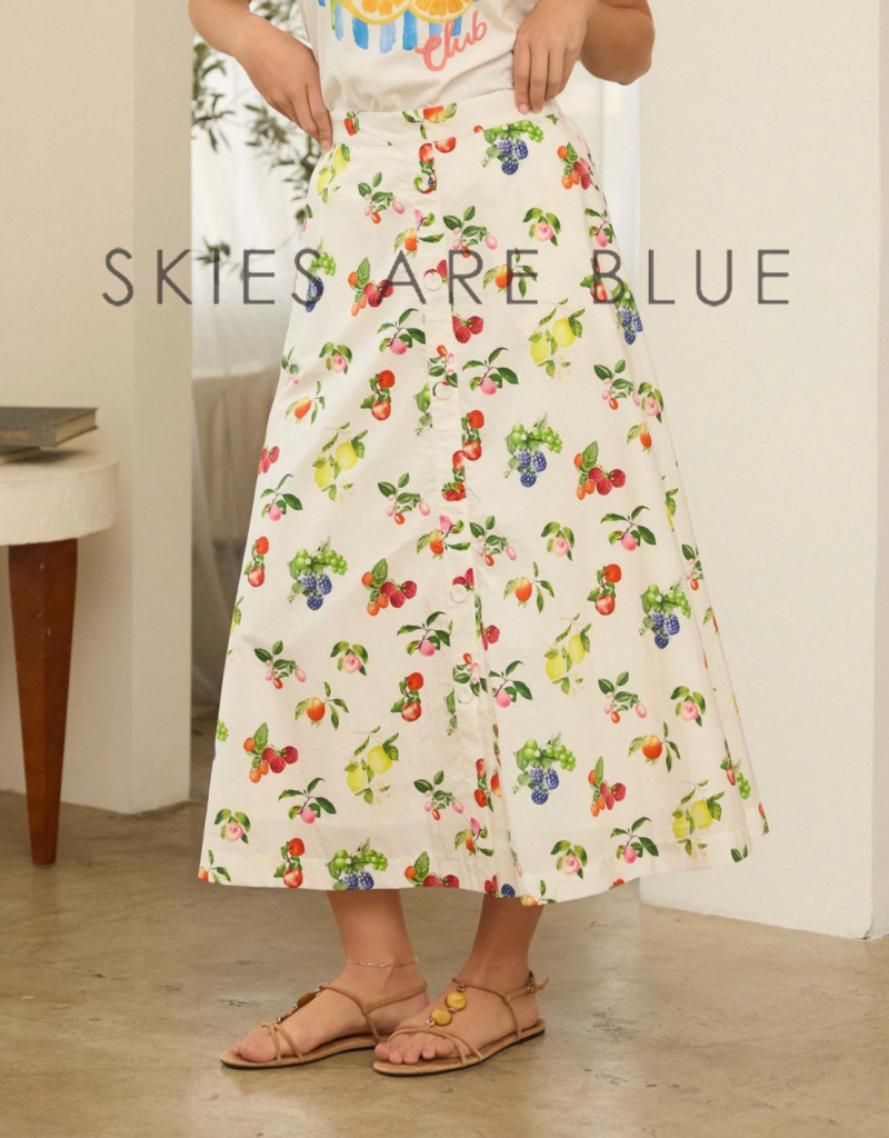 SKIES ARE BLUE KATZY TIERED SKIRT