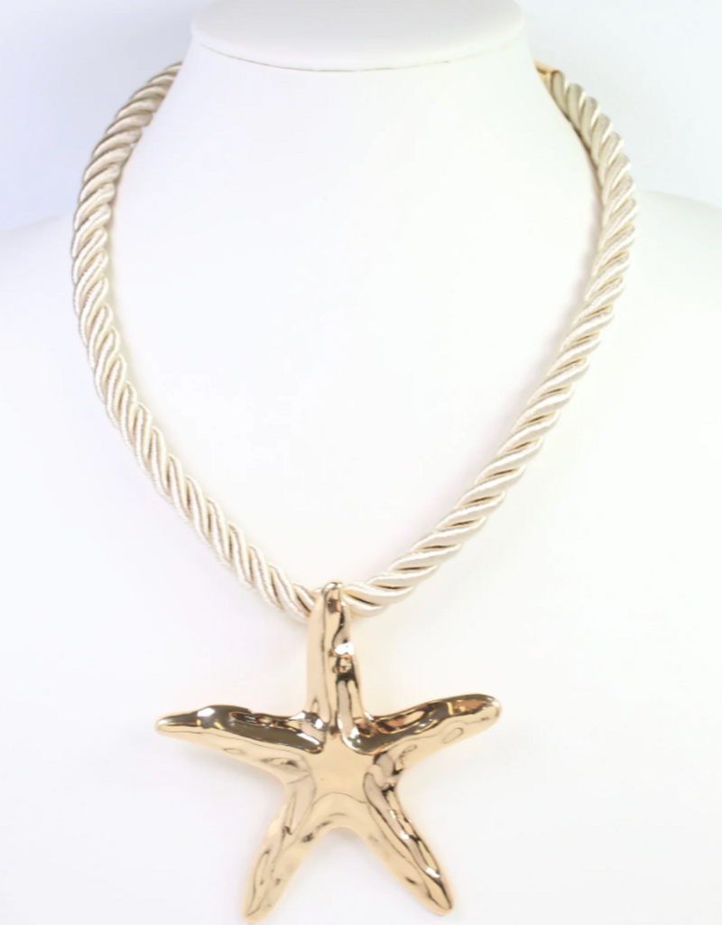 GRAND HAVEN STARFISH CORD NECKLACE