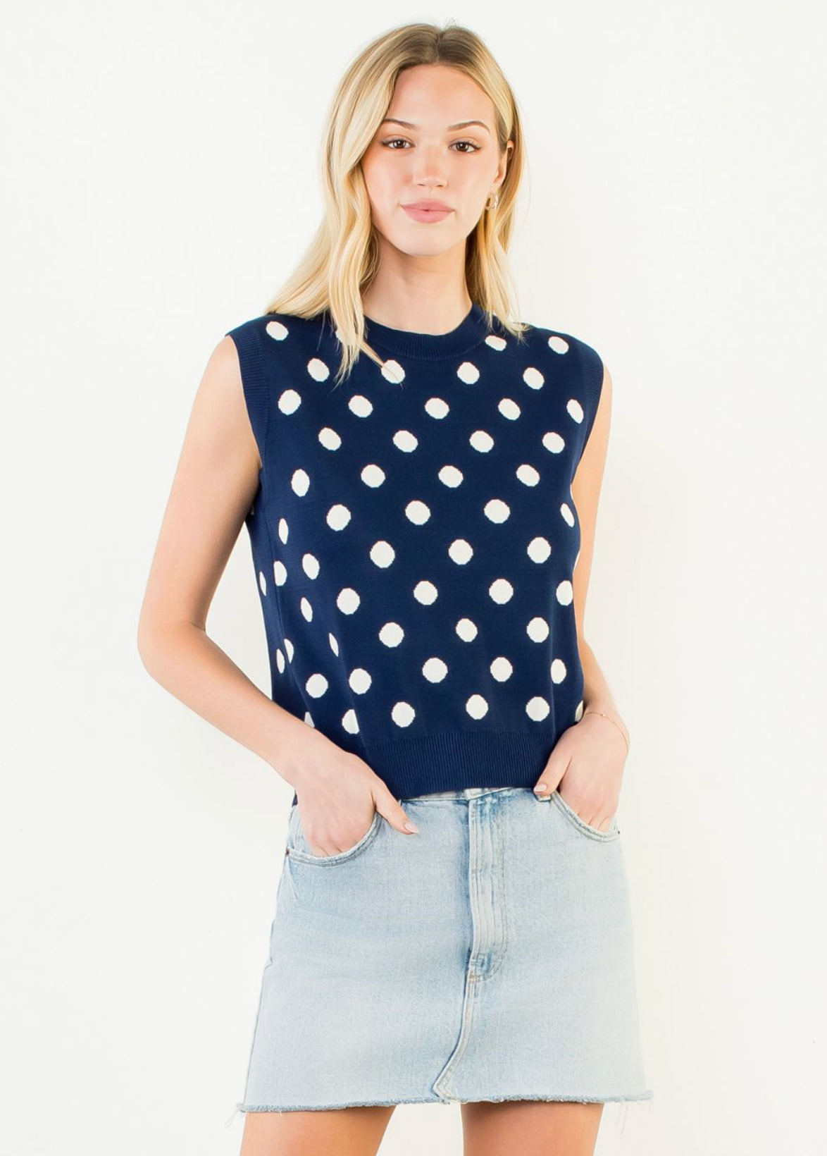 THML SEEING SPOTS TOP-NAVY