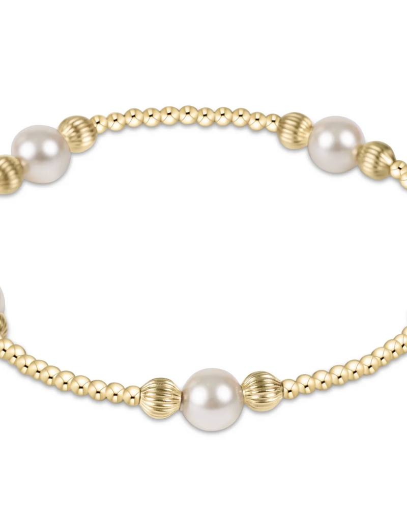 ENEWTON PURPOSE PEARL 6MM DIGNITY GOLD BRACELET
