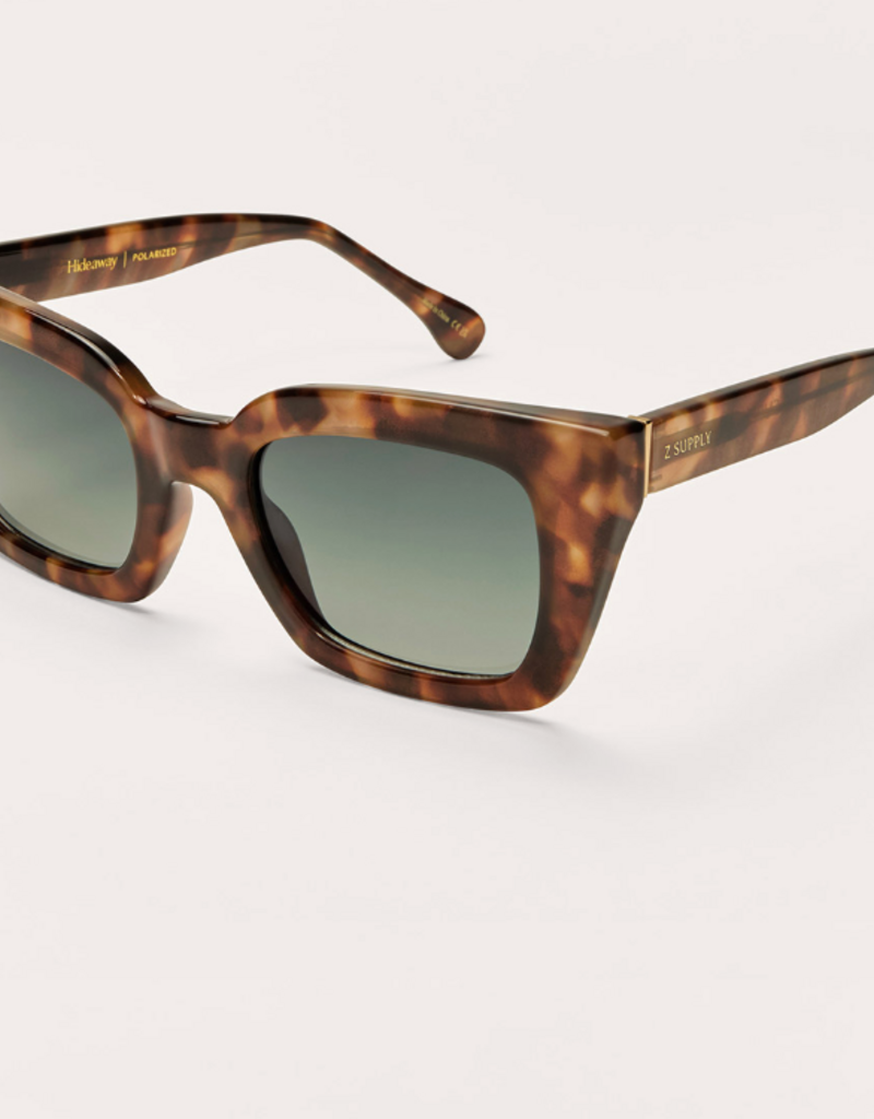 Z SUPPLY HIDEAWAY-DK TORTOISE GRADIENT POLARIZED SUNNIES