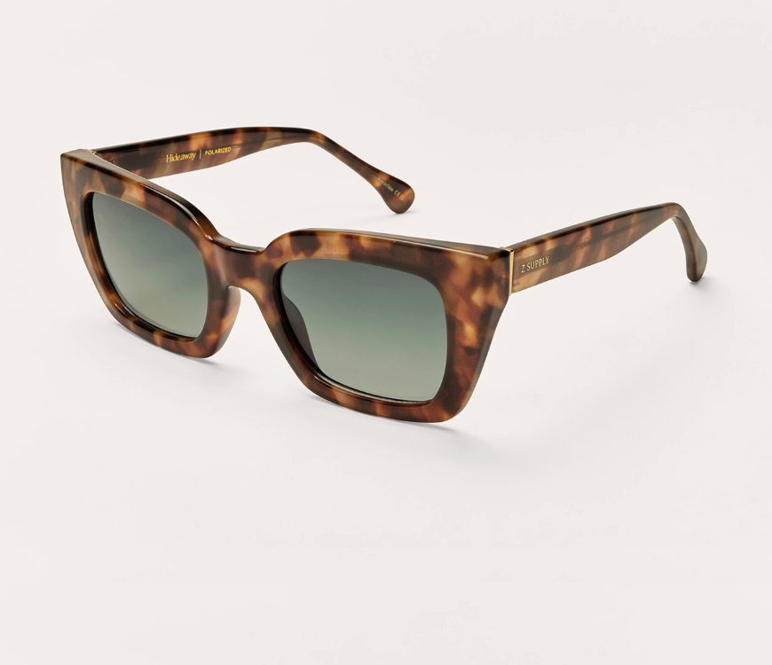 Z SUPPLY HIDEAWAY-DK TORTOISE GRADIENT POLARIZED SUNNIES
