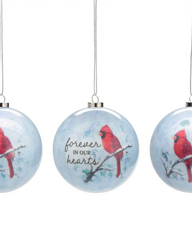 YULETIDE CARDINAL ORNAMENTS