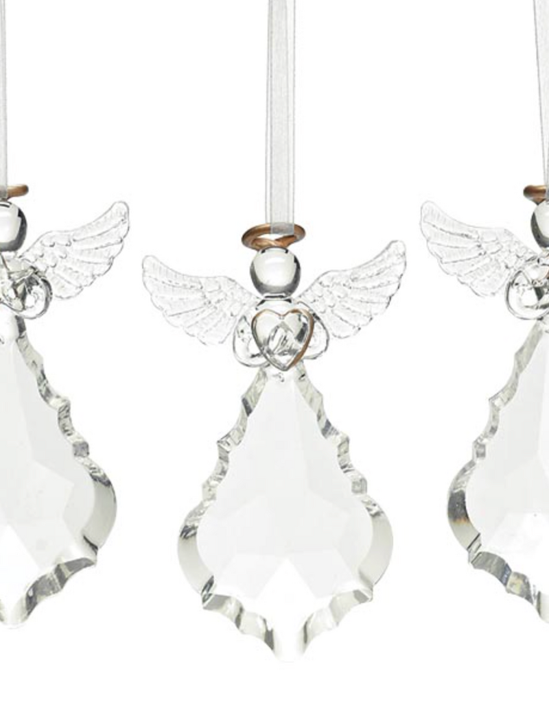 CLEAR ANGEL ORNAMENTS