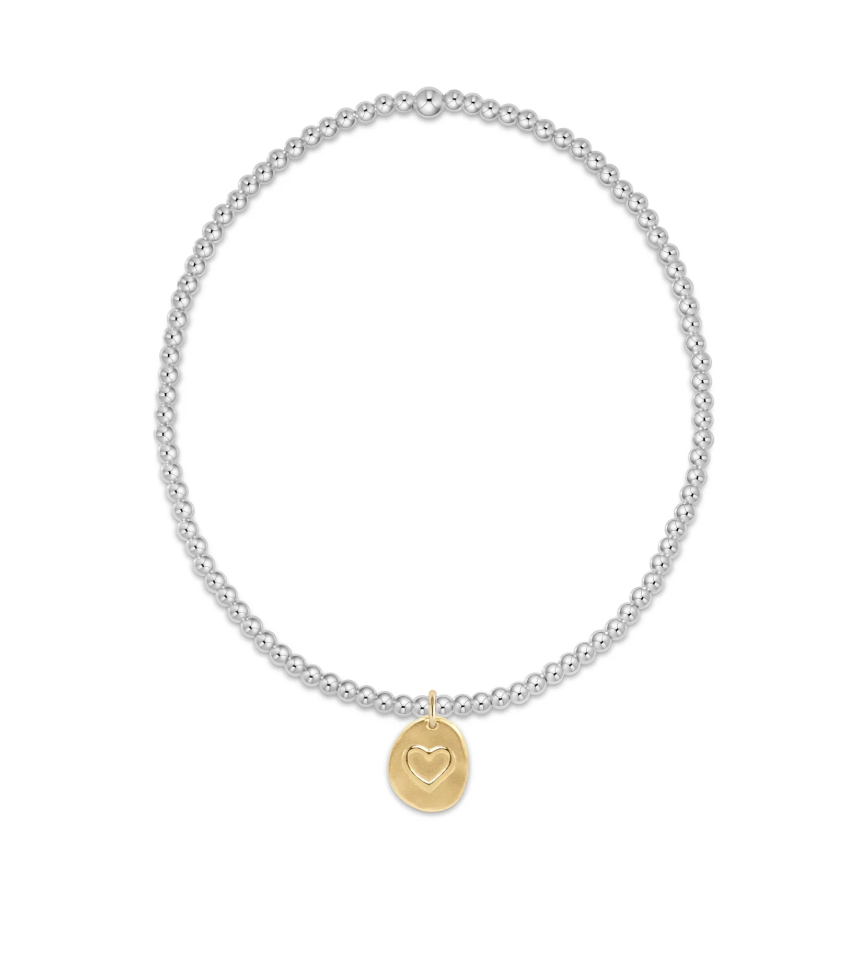 ENEWTON Sterling Mixed Metal 2mm Inspire Love Gold charm