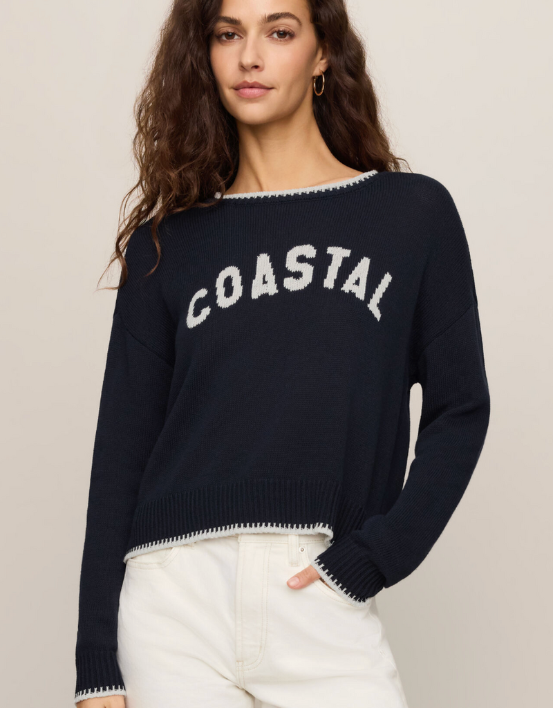 Z SUPPLY COASTAL SIENNA SWEATER-ECLIPSE