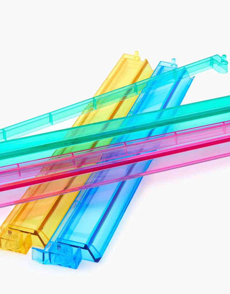 OH MY MAHJONG MULTICOLOR ACRYLIC RACK AND PUSHER SET