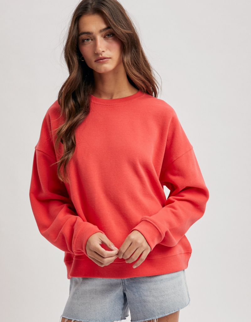 SOFT TOUCH KNIT PULLOVER-PAPAYA