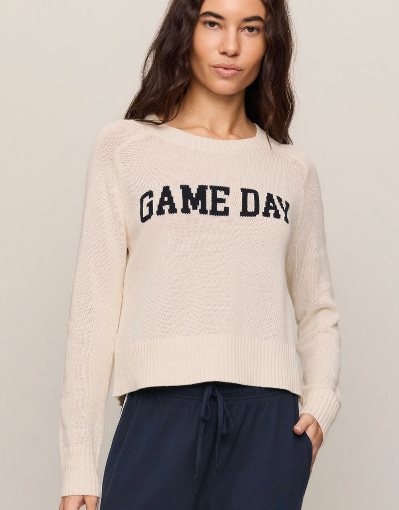 Z SUPPLY VARSITY STAND IN SWEATER-SANDSTONE