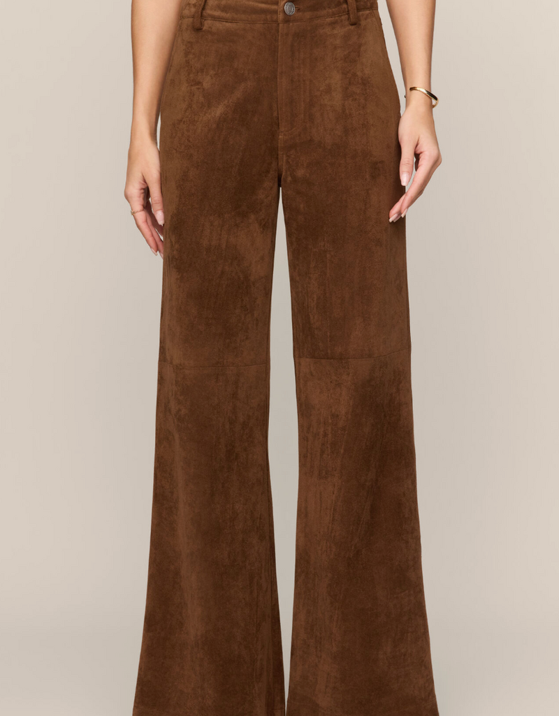 Z SUPPLY CECILE MID RISE WIDE LEG-SADDLE SUEDE