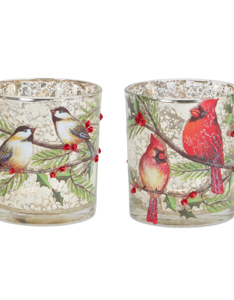 winter mercury votive holders