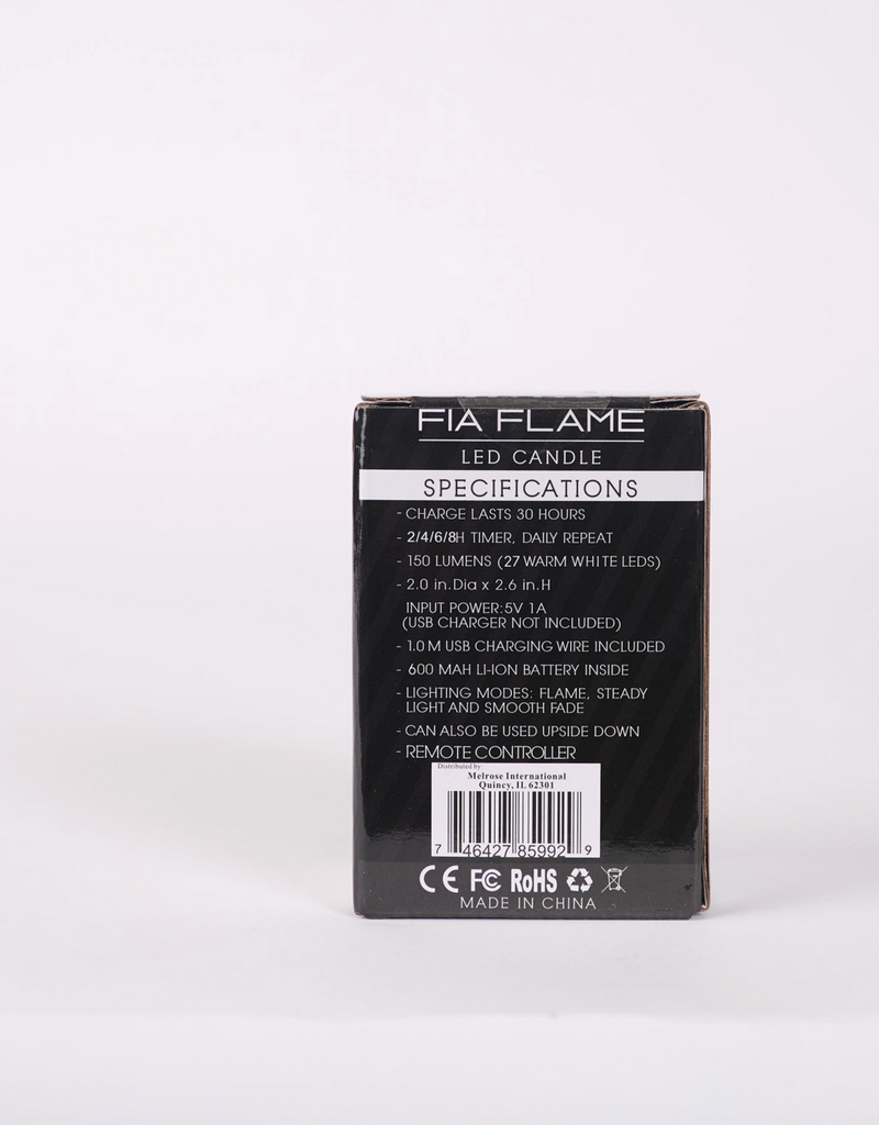 flicker flame led candle with remote and timer