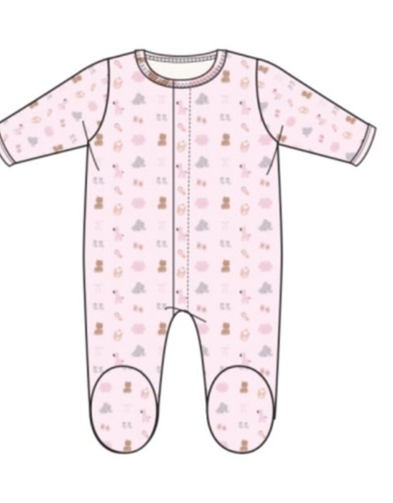 Magnetic  Me NURSERY NOSTALGIA PINK MODAL FOOTIE