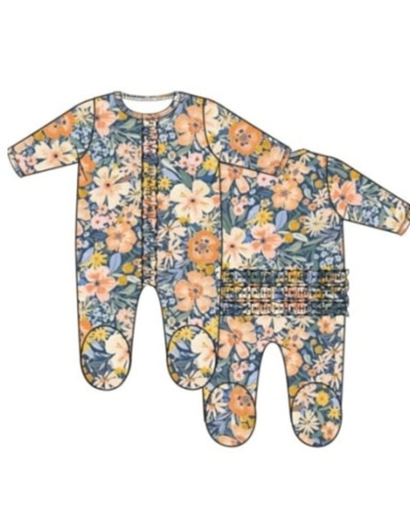 Magnetic  Me FLORA MODAL RUFFLE FOOTIE