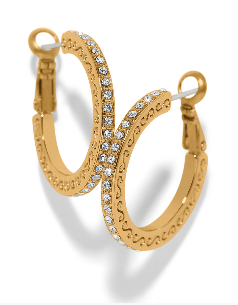BRIGHTON MERIDIAN THIN SMALL HOOP EARRINGS-GOLD