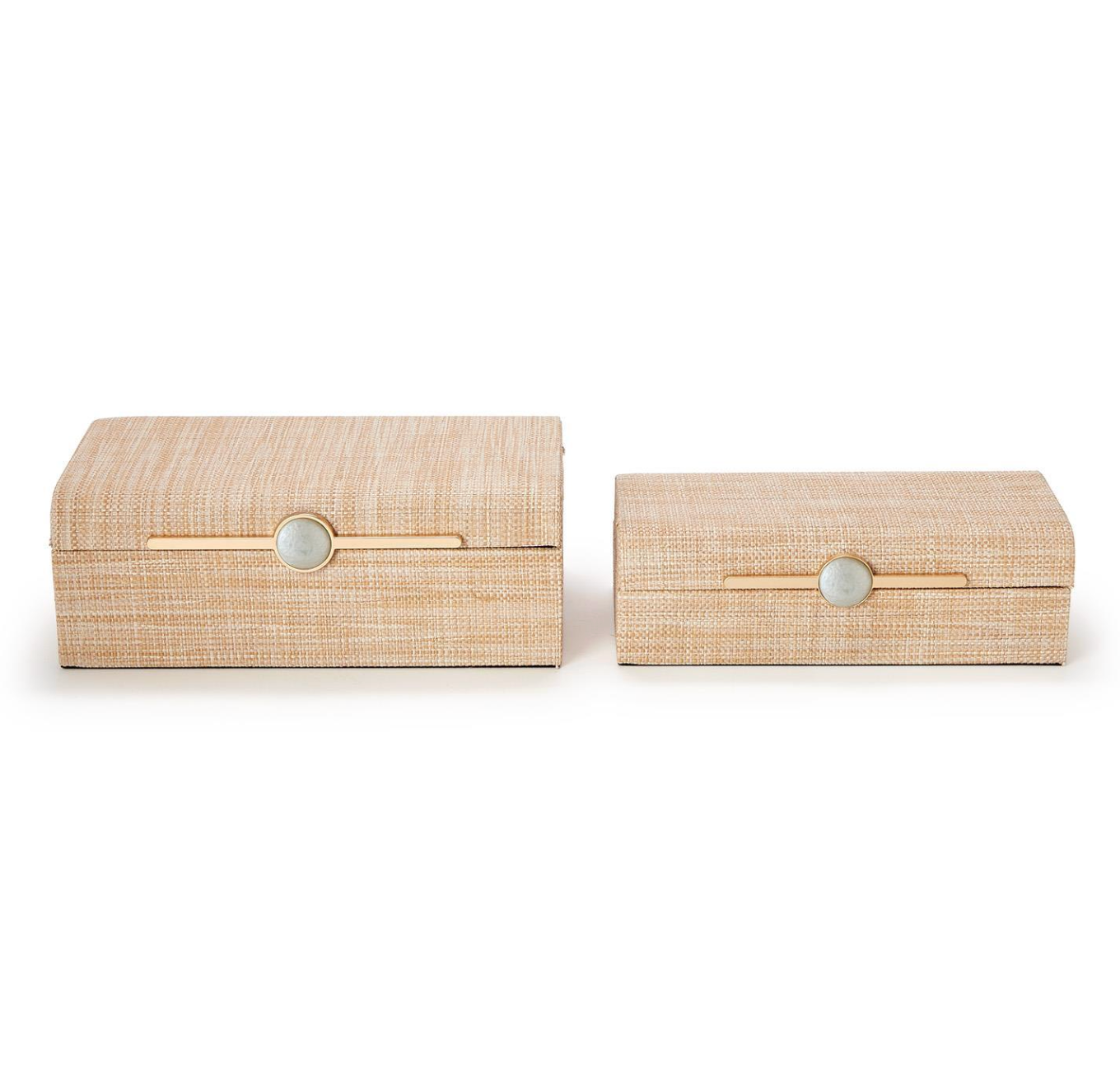 TWO'S COMPANY MONACO NATURAL GRASS DECORATIVE BOX