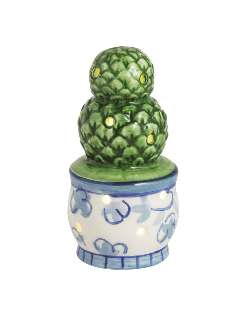 MUD PIE TOPIARY LIGHT-UP SITTER