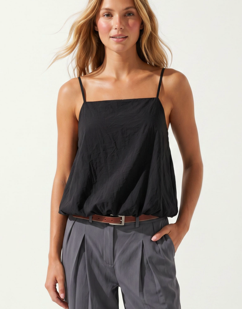 NAKED ZEBRA BILLOWY CAMI TOP