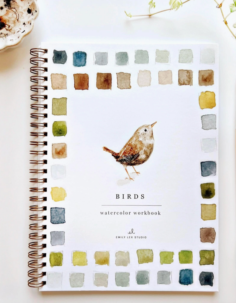 EMILY LEX STUDIO WATERCOLOR WORKBOOK BIRDS
