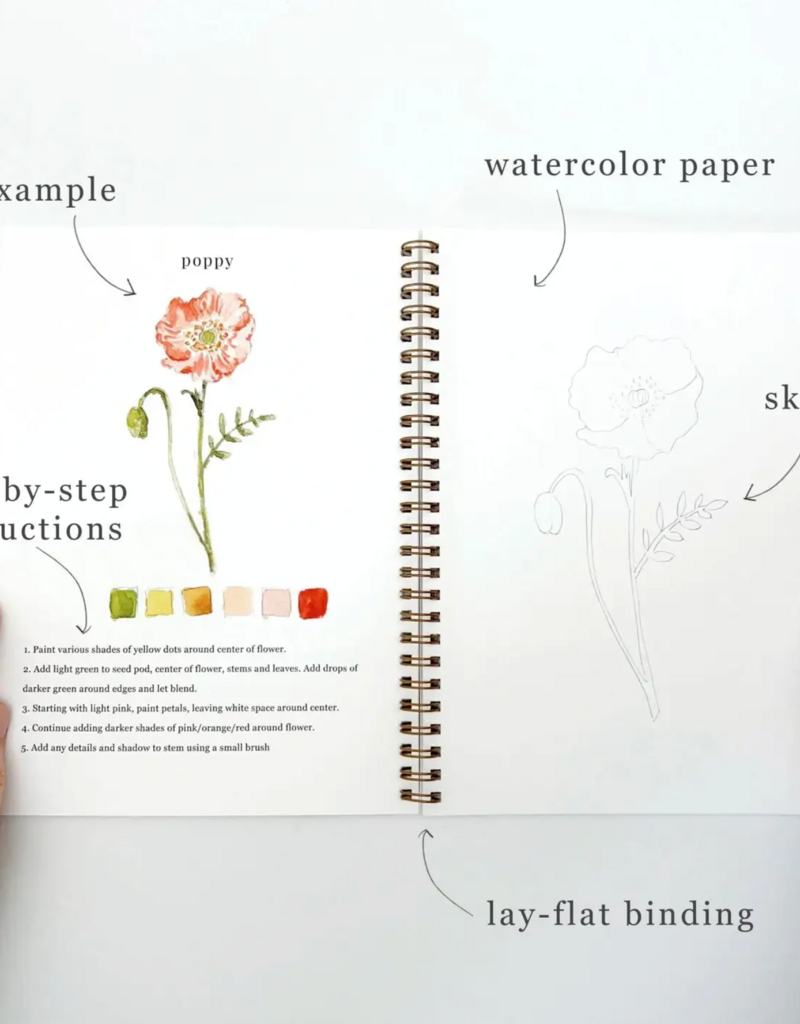 EMILY LEX STUDIO WATERCOLOR WORKBOOK FLOWERS
