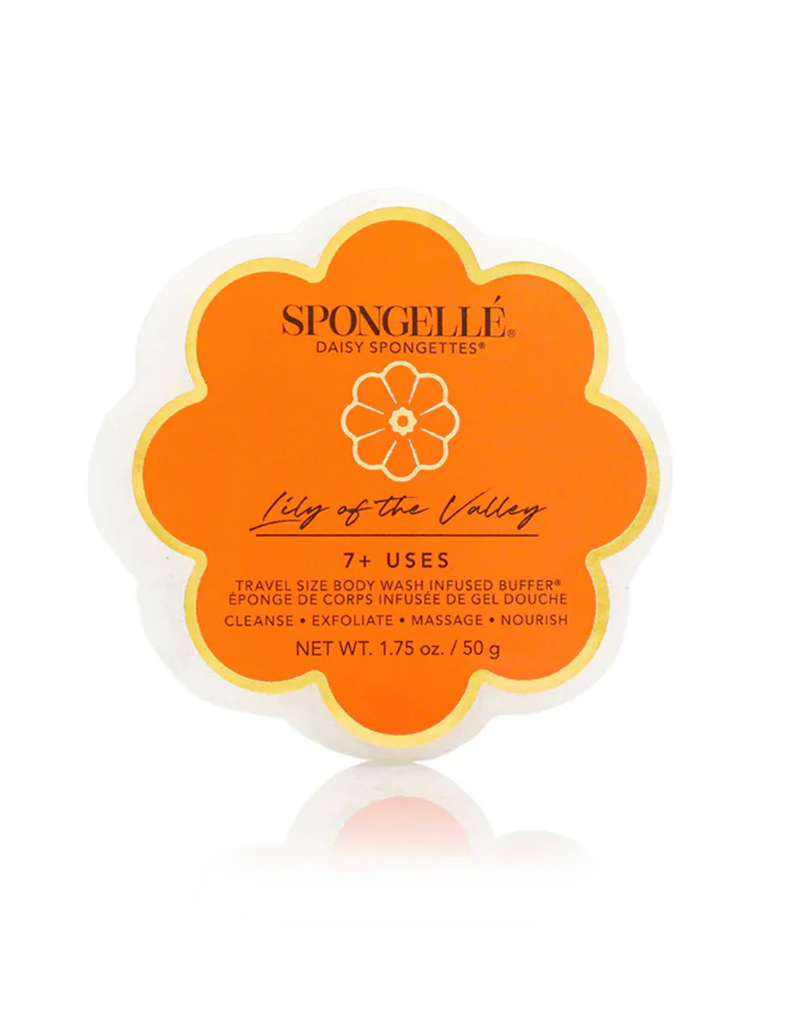 SPONGELLE DAISY SPONGETTE BATH SPONGE-1.7 OZ LILY OF THE VALLEY