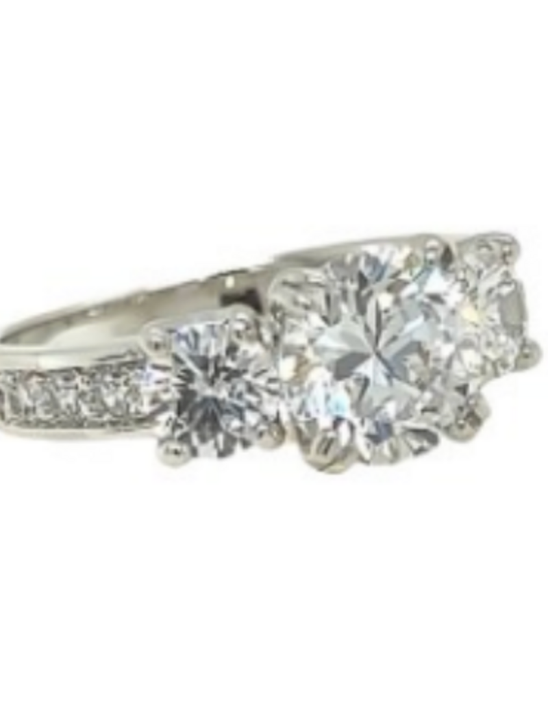 RS COVENANT RINGS 3-STONE WITH ACCENTS RING