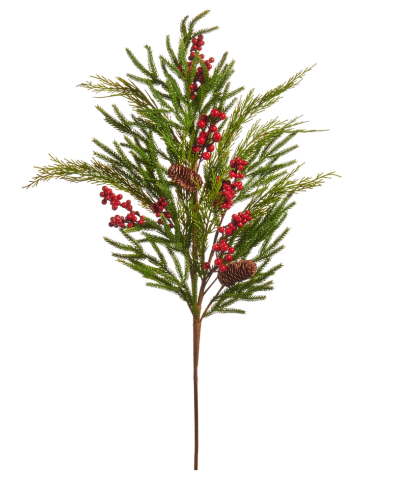 PINE & BERRY SPRAY-37 INCHES