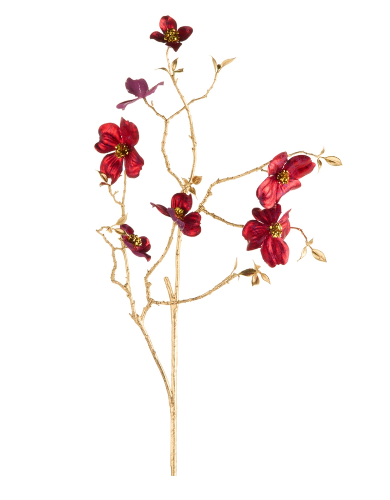 BURGUNDY DOGWOOD SPRAY