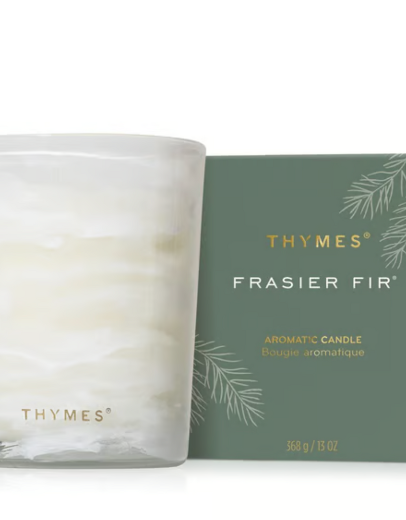 THYMES FRASIER FIR TIDINGS BOXED CANDLE, 13 OZ