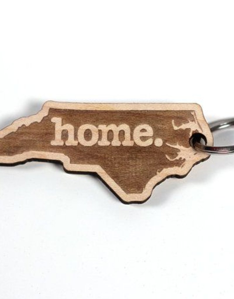 NC HOME WOOD KEY CHAIN