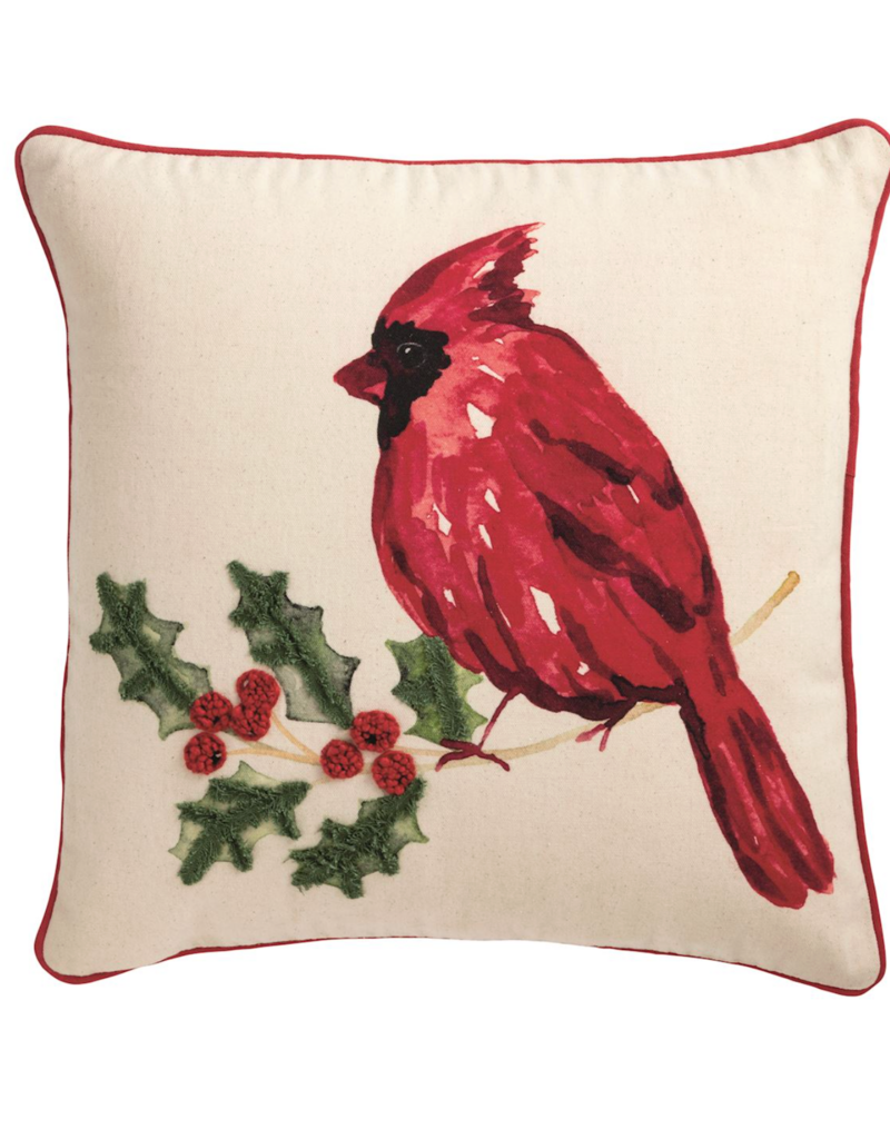 MUD PIE CARDINAL PILLOW