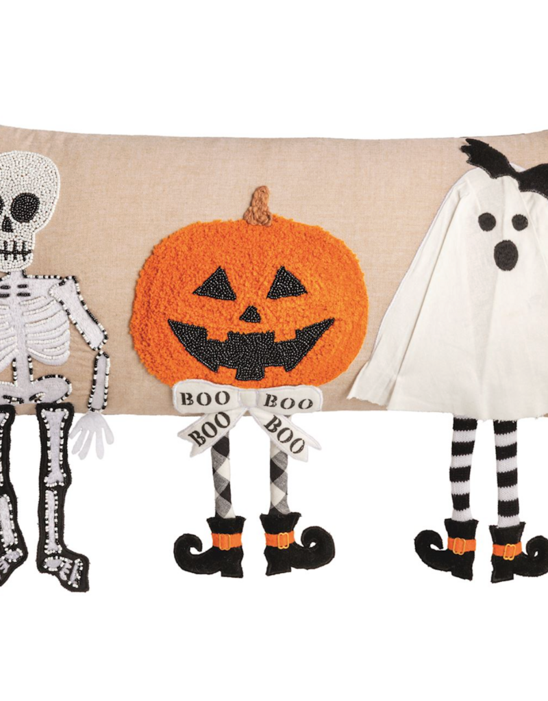 MUD PIE HALLOWEEN DANGLE LEG PILLOW