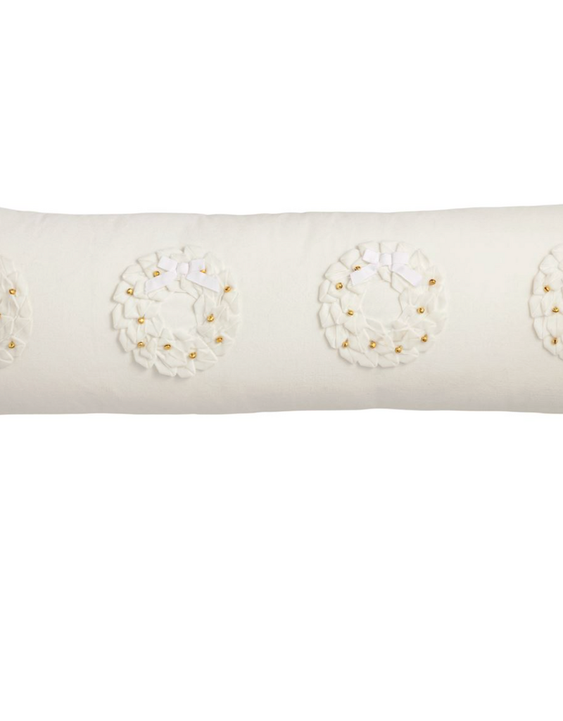 MUD PIE JINGLE WREATH LONG PILLOW
