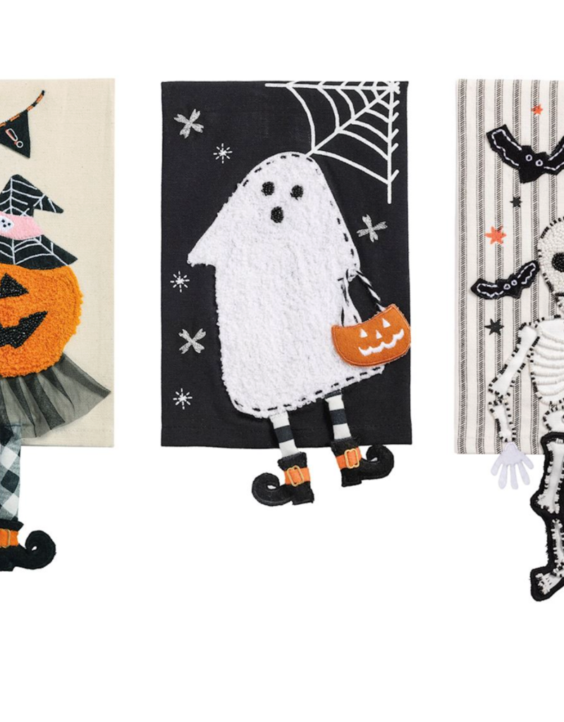 MUD PIE HALLOWEEN DANGLE LEG TOWELS