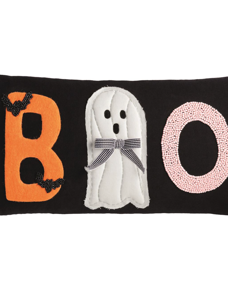MUD PIE BOO LUMBAR QUILTED PILLOW