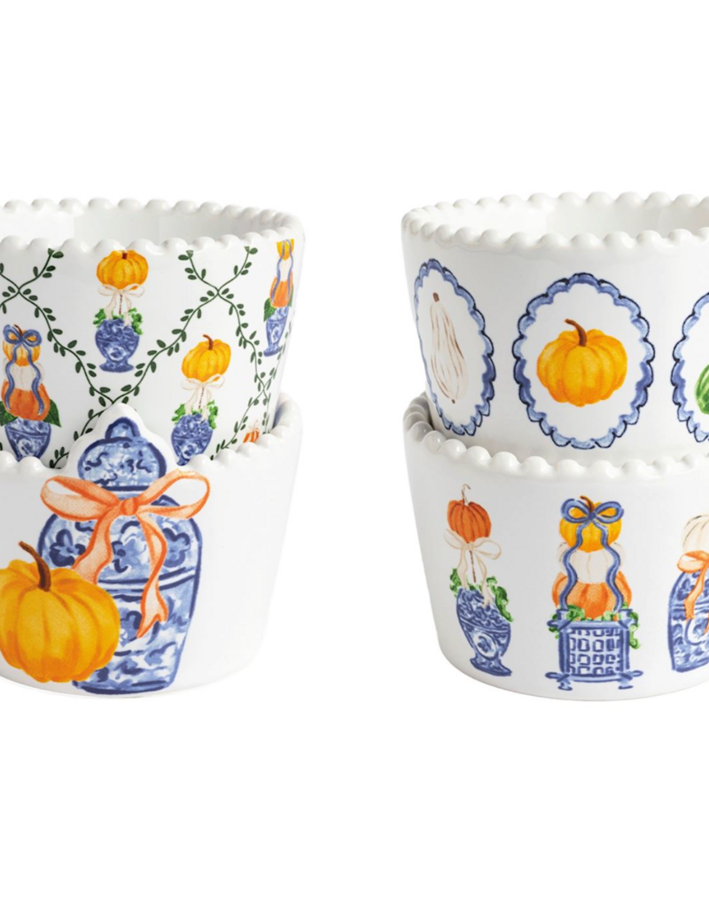 MUD PIE PUMPKIN TOPIARY TIDBIT SETS