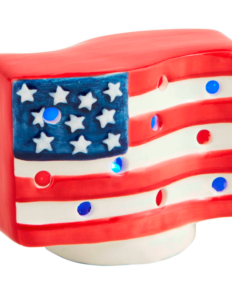 MUD PIE AMERICAN FLAG SITTER