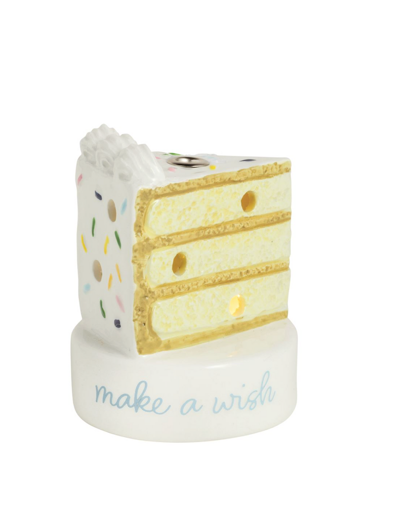 MUD PIE BIRTHDAY CAKE LIGHT-UP SITTER