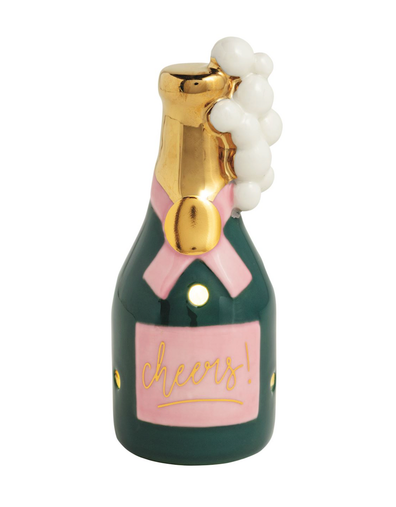 MUD PIE CHAMPAGNE LIGHT-UP SITTER