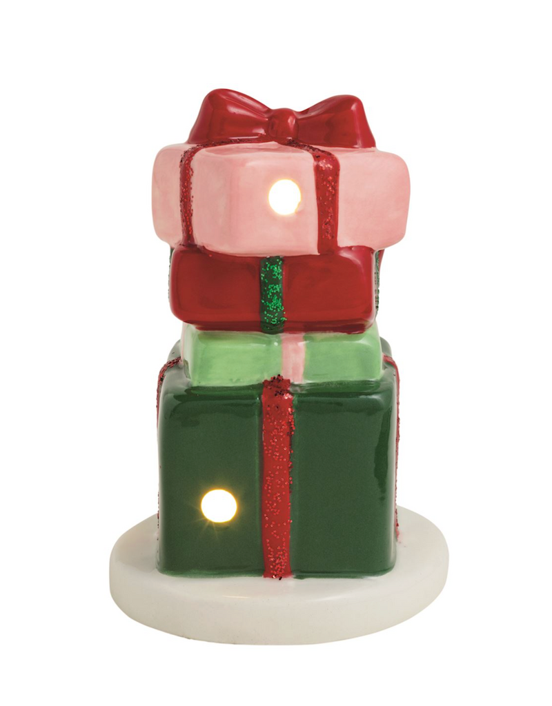 MUD PIE PRESENT LIGHT-UP SITTER