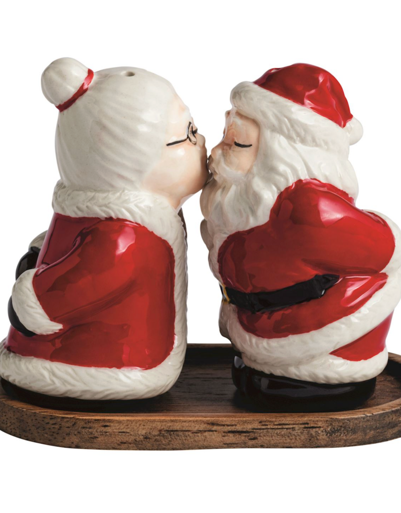 MUD PIE MR & MRS CLAUS SALT AND PEPPER SET