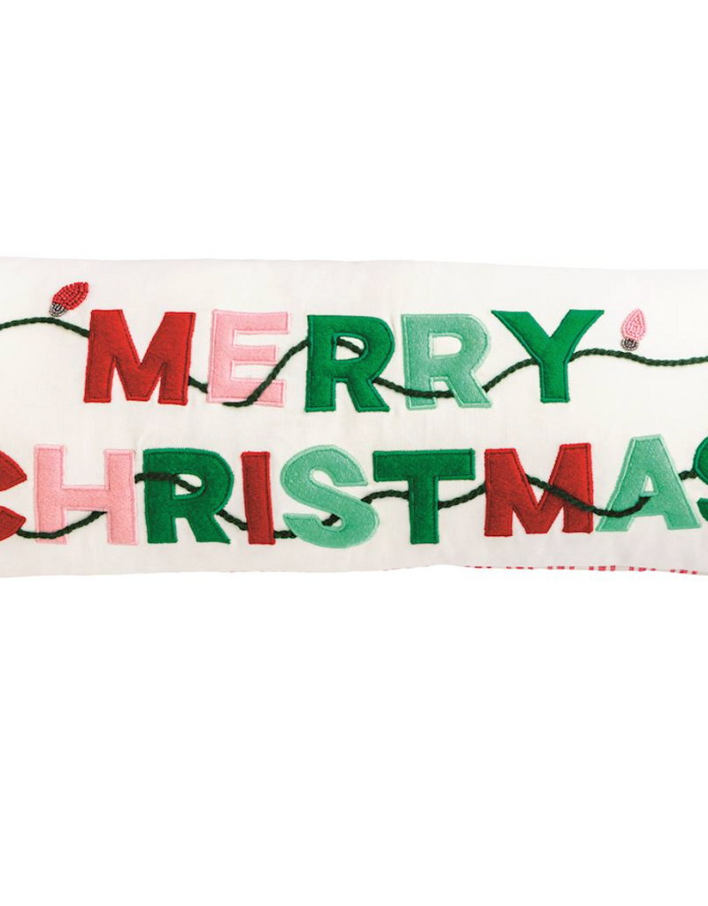 MUD PIE MERRY CHRISTMAS LONG PILLOW
