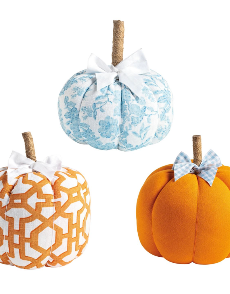 MUD PIE PATTERNED PUMPKINS