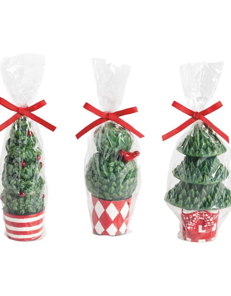 MUD PIE CHRISTMAS TOPIARY CANDLES