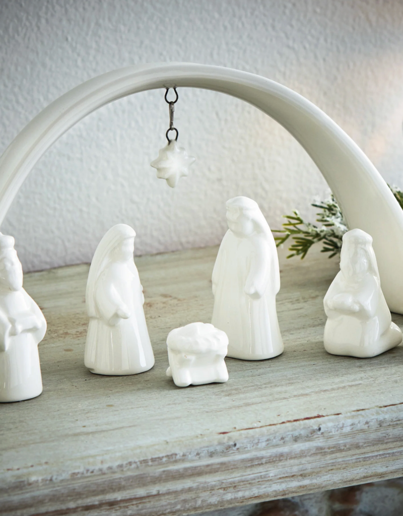 TAG CERAMIC NATIVITY SCENE, 7-PC SET