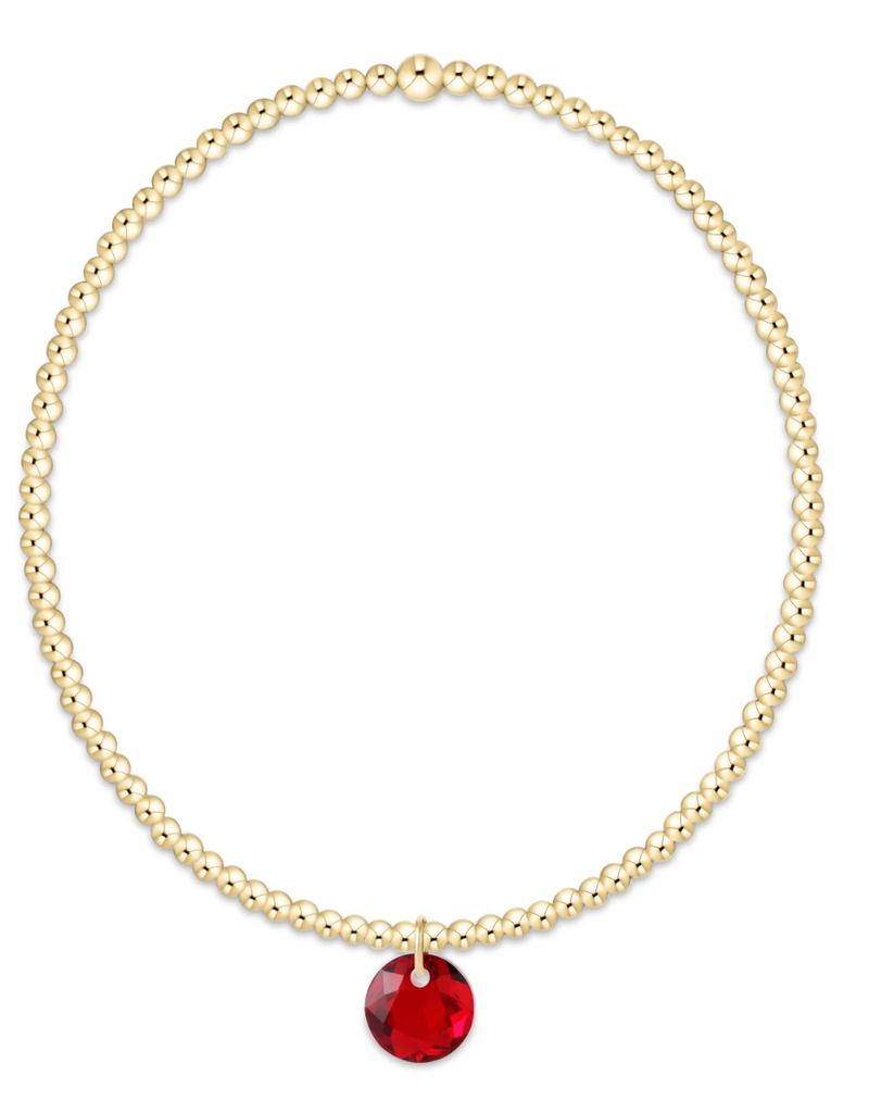ENEWTON CLASSIC GOLD 2MM BRACELET-REFLECTION SMALL CHARM